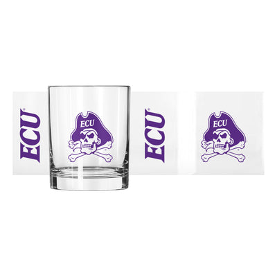 East Carolina 14oz Gameday Rocks Glass