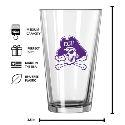 East Carolina 16oz Gameday Pint Glass - Logo Brands