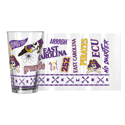 East Carolina 16oz Native Pint Glass