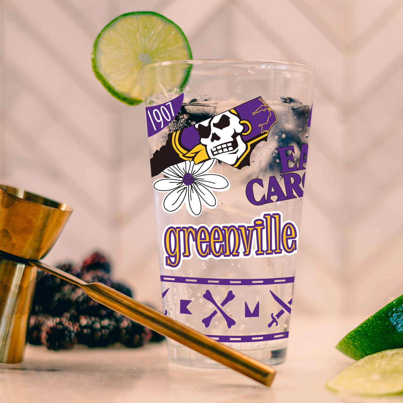 East Carolina 16oz Native Pint Glass