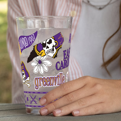 East Carolina 16oz Native Pint Glass