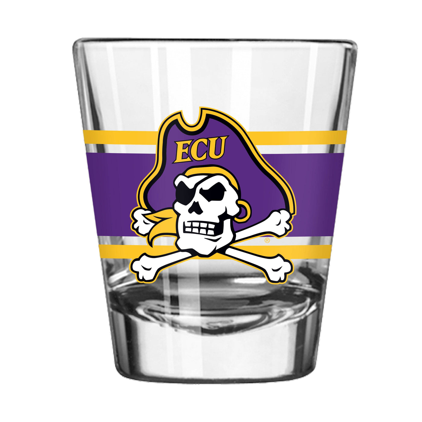 East Carolina 2oz Stripe Shot Glass