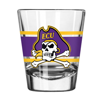 East Carolina 2oz Stripe Shot Glass