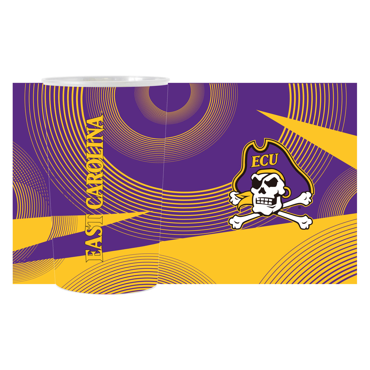 East Carolina Geometric Hardwall Cup 4 Pack - Logo Brands
