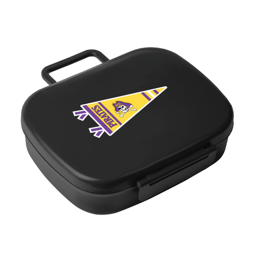 East Carolina Pirates travel pennant-themed lunch box cooler by Logo Brands, featuring team colors and logo design.