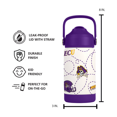 East Carolina 12oz Mascot SS Kids Bottle