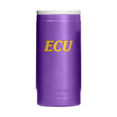 East Carolina 12oz Flipside Powder Coat Slim Can Coolie