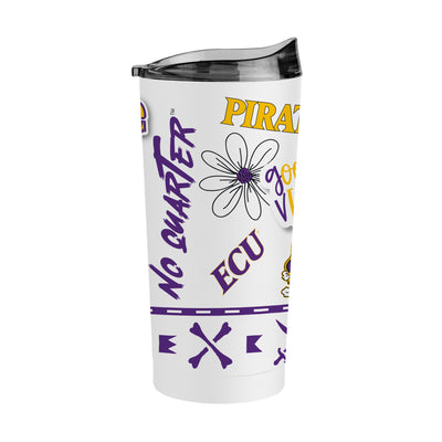 East Carolina 20oz Native Powder Coat Tumbler