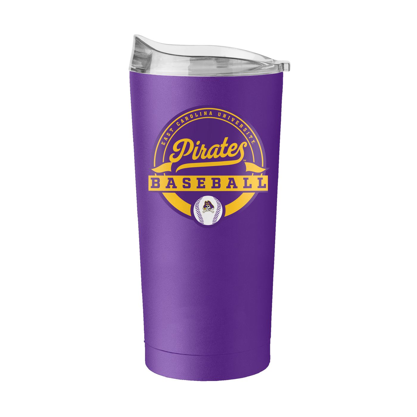 East Carolina 20oz Baseball Powder Coat Tumbler