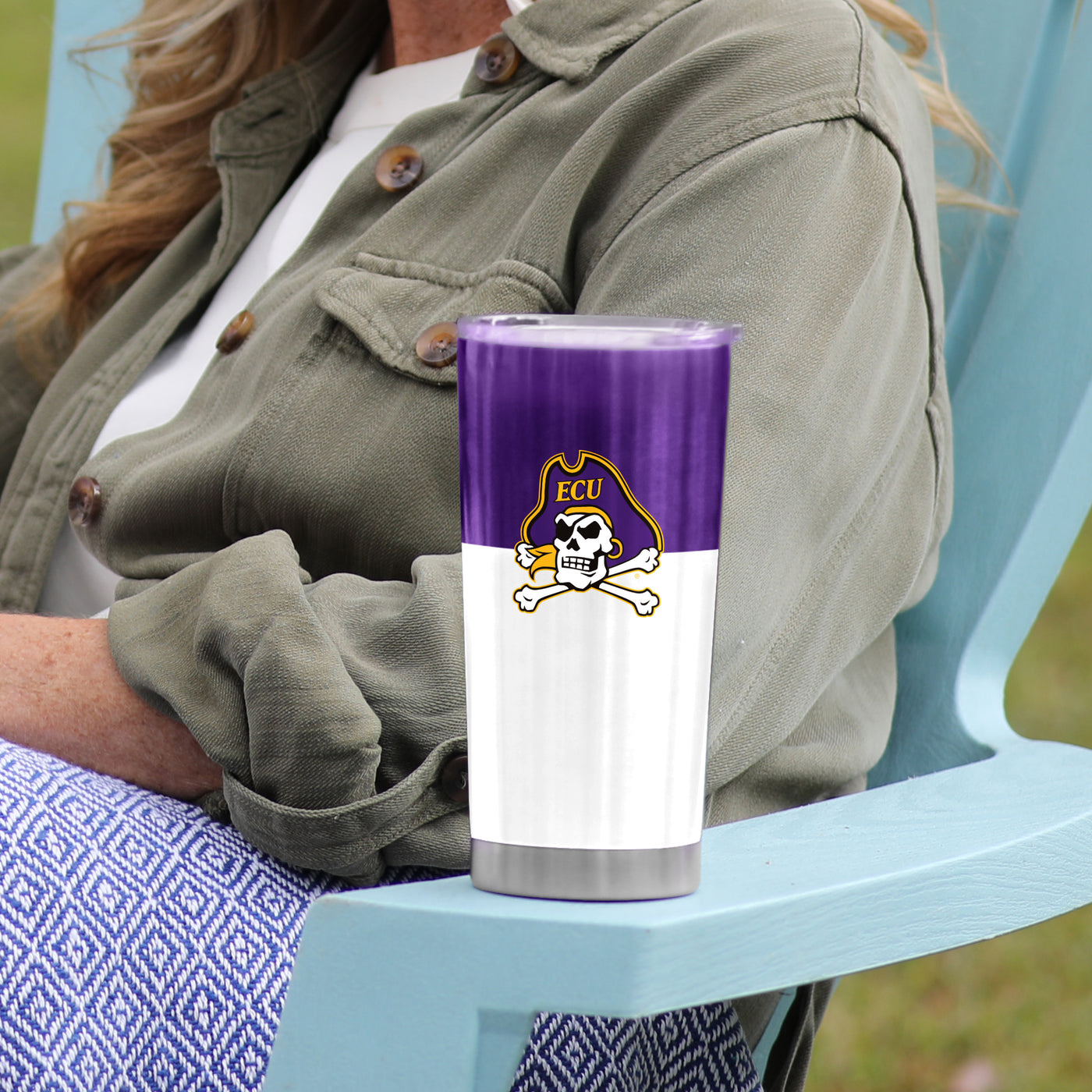 East Carolina Colorblock 20oz Stainless Tumbler