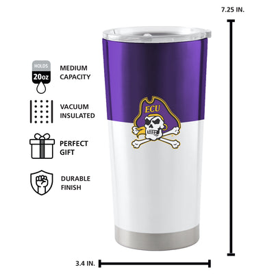 East Carolina Colorblock 20oz Stainless Tumbler
