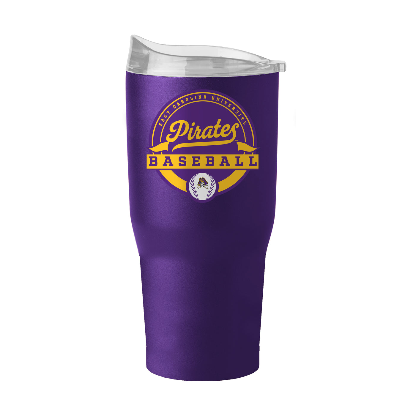East Carolina 30oz Baseball Powder Coat Tumbler