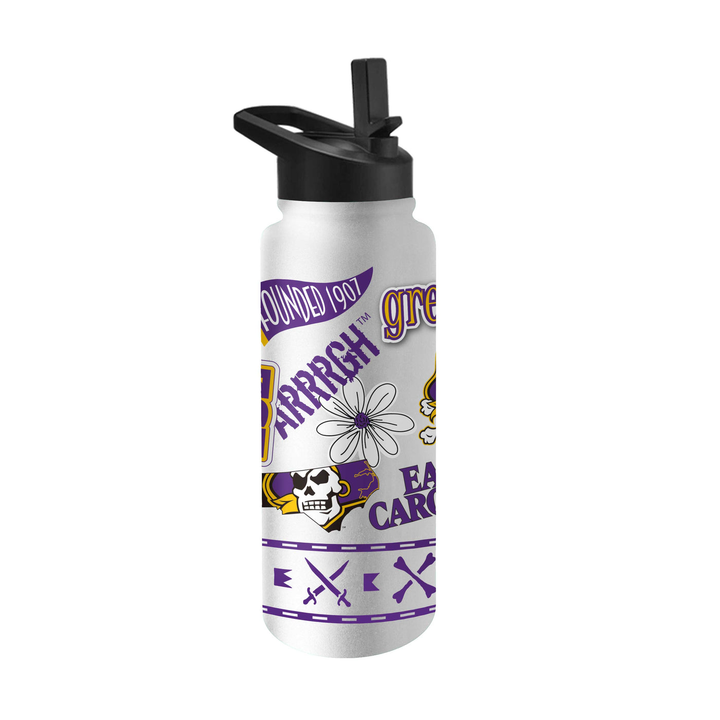 East Carolina 34oz Native Quencher Bottle - Logo Brands