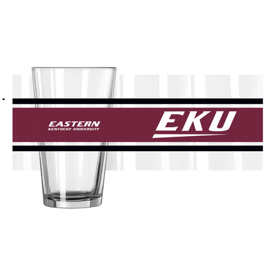 Eastern Kentucky 16oz Stripe Pint Glass