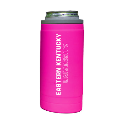 Eastern Kentucky 12oz Electric Stacked Soft Touch Slim Coolie - Logo Brands
