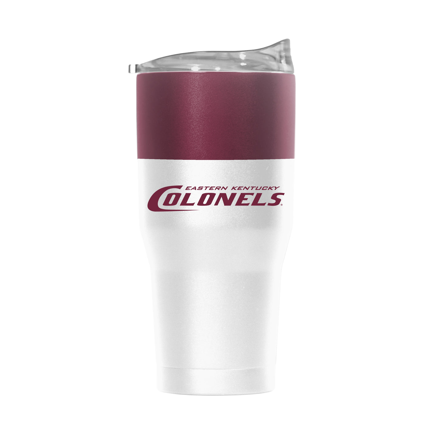 Eastern Kentucky 30oz Colorblock White Powder Coat Tumbler