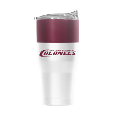 Eastern Kentucky 30oz Colorblock White Powder Coat Tumbler