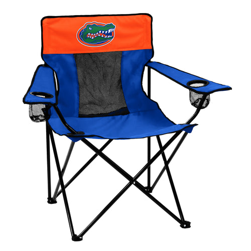 Florida Elite Chair by Logo Brands, a stylish furniture piece with cushioned seating and armrests suitable for indoor or outdoor use.