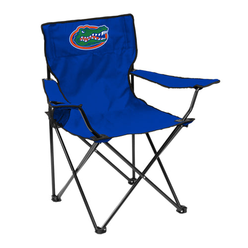 Florida Quad Chair by Logo Brands, foldable outdoor furniture with a colorful Florida-themed design and sturdy metal frame.