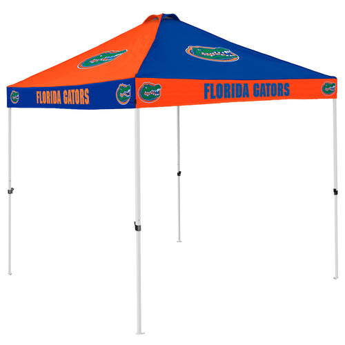Florida Checkerboard Canopy shelter by Logo Brands with a vibrant checkerboard pattern and sturdy frame for outdoor shade.