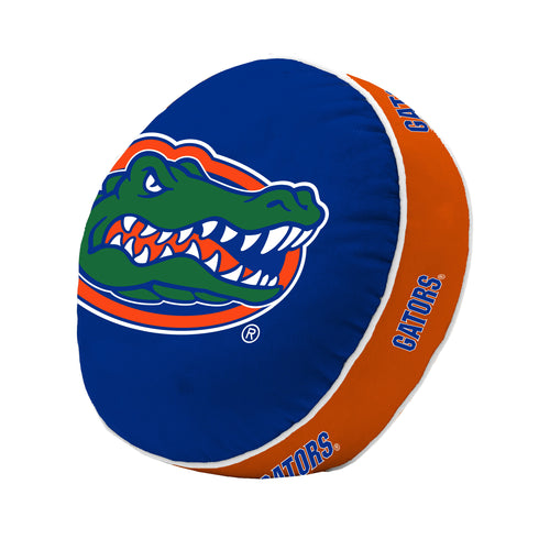 Florida Puff Pillow by Logo Brands, a cozy blanket featuring a puff design with vibrant Florida-themed colors and patterns.