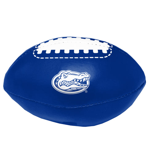 Soft Florida Micro Football by Logo Brands, recreation ball with textured surface and vibrant colors, suitable for casual play.