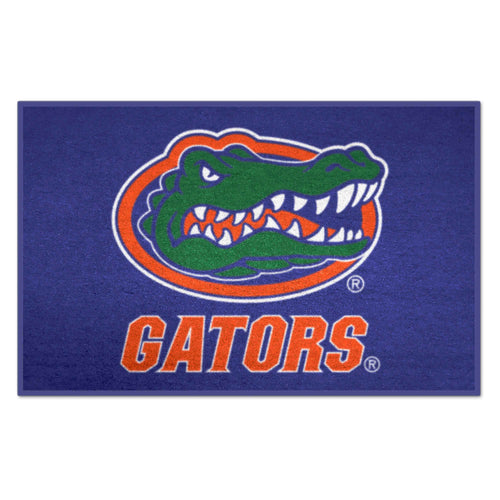 University of Florida Logo Brands starter mat with UF logo, durable fabric, ideal for sports and game day displays.