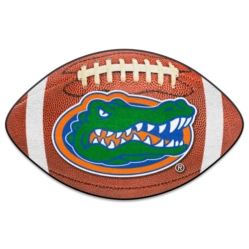 University of Florida football mat by Logo Brands, featuring team logo and colors, designed for sports fan decor and game room.