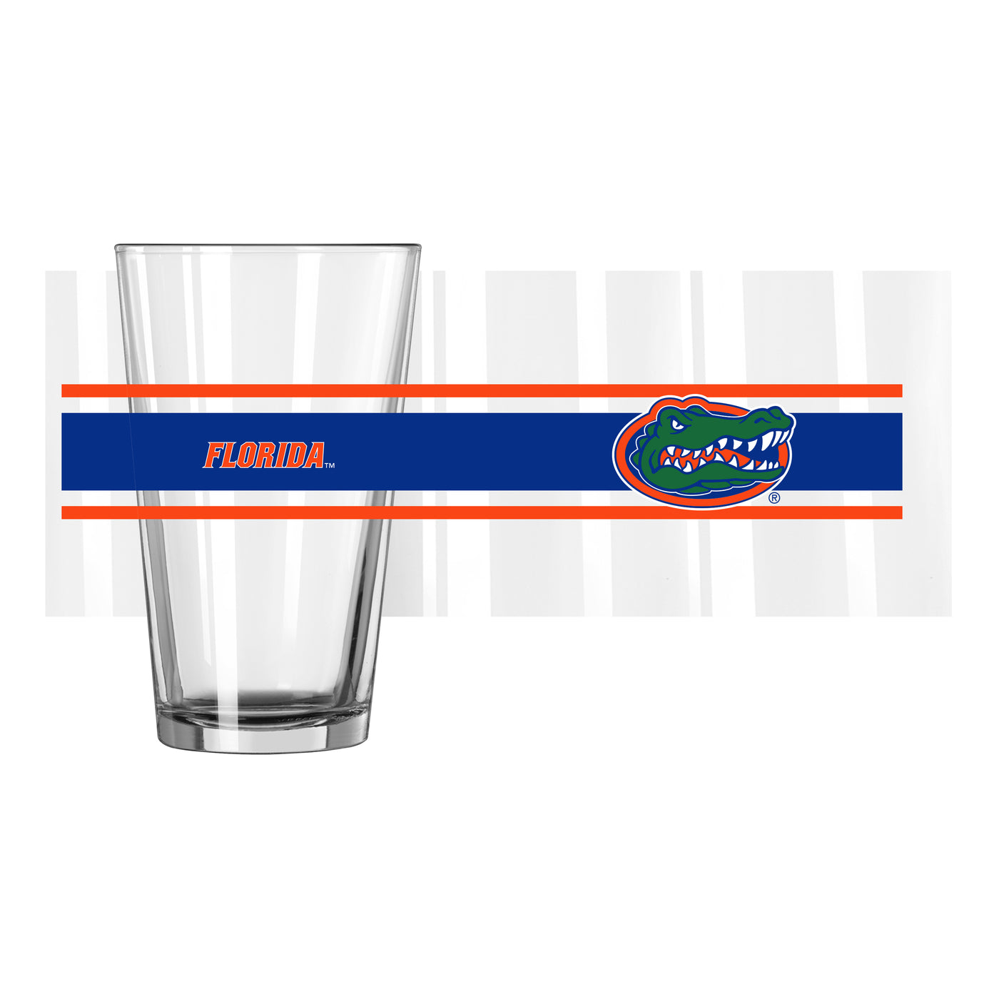 Florida 16oz Stripe Pint Glass