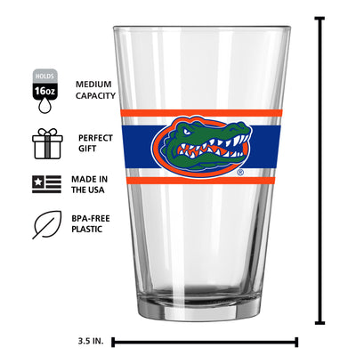Florida 16oz Stripe Pint Glass