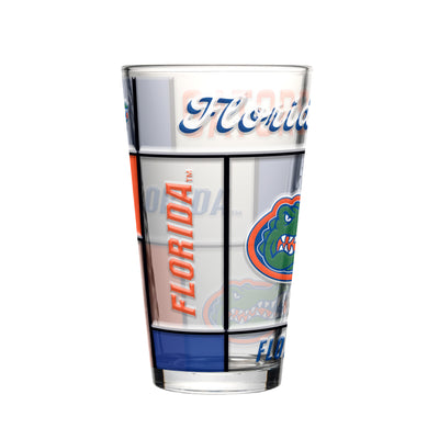 Florida 16oz Quilted Stained Pint Glass
