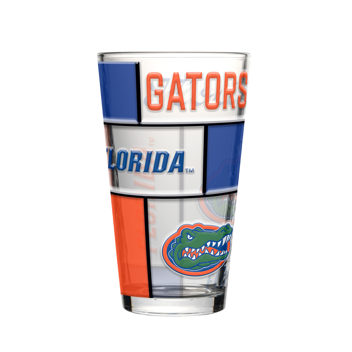 Florida 16oz Quilted Stained Pint Glass