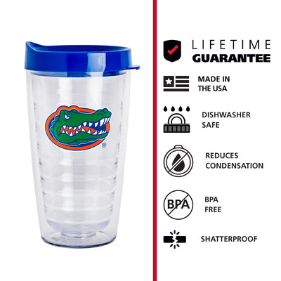 Florida 16oz Flipside Dbl Wall Clear Tumbler
