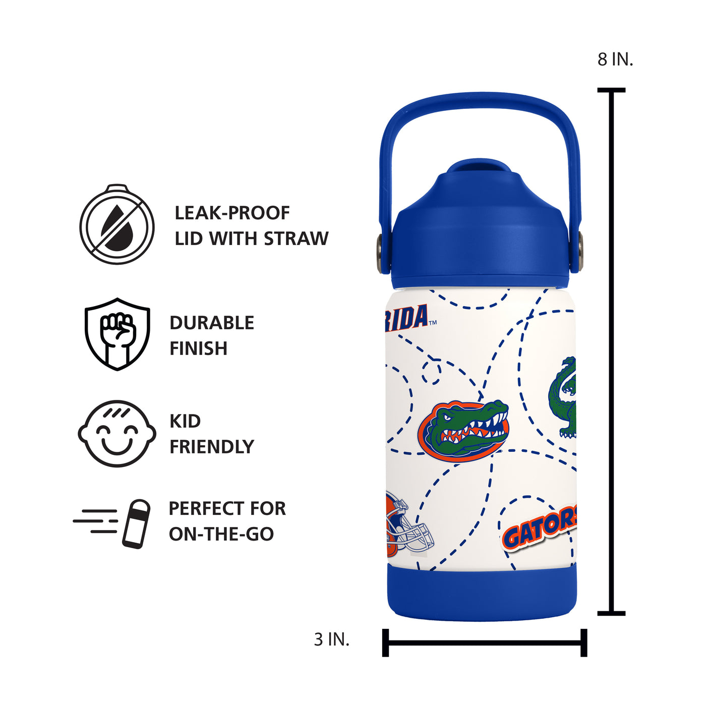 Florida 12oz Mascot SS Kids Bottle
