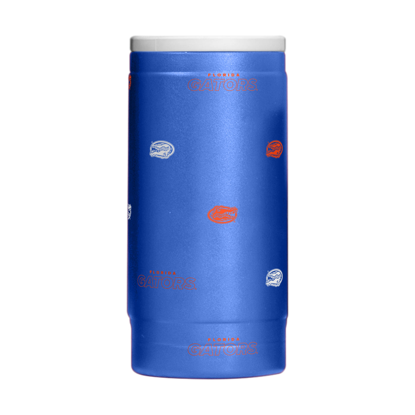 Florida 12oz Step And Repeat Powdercoat SlimCan Coolie