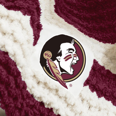 Florida State Cable Knit Throw 50x60
