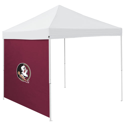 Florida State 9x9 side panel for Logo Brands shelter, showing durable fabric and easy-to-attach design for outdoor use.