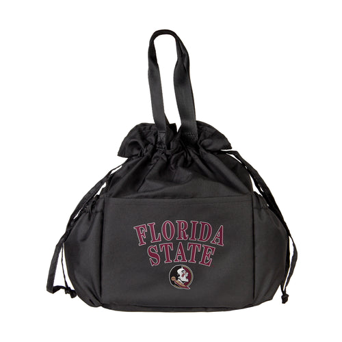 Eco-friendly Florida State drawstring lunch cooler by Logo Brands, featuring a colorful Florida design and lightweight insulation.
