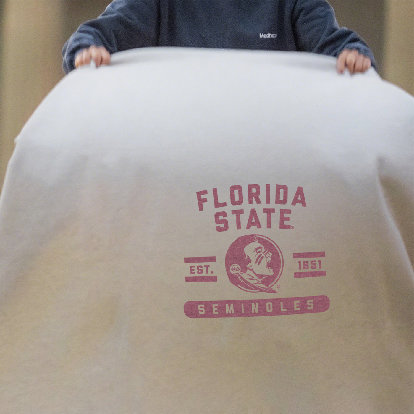 Florida State Oatmeal Sweatshirt Blanket
