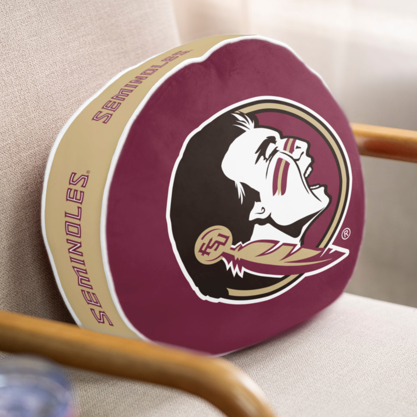 Florida State Puff Pillow - Logo Brands