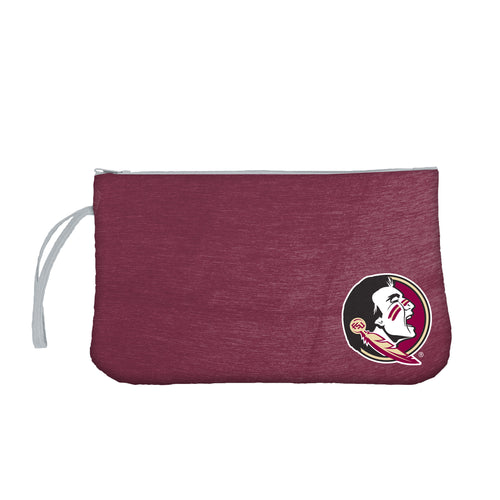 Florida State crosshatch wristlet bag by Logo Brands featuring a stylish design and compact size for everyday use.