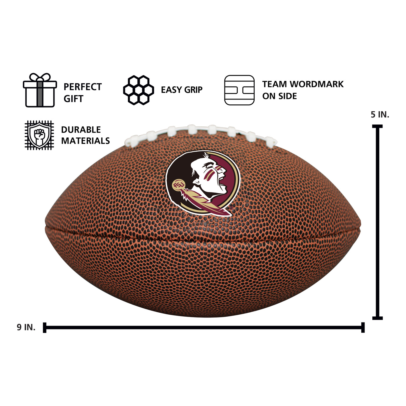 Florida State Mini-Size Composite Football - Logo Brands