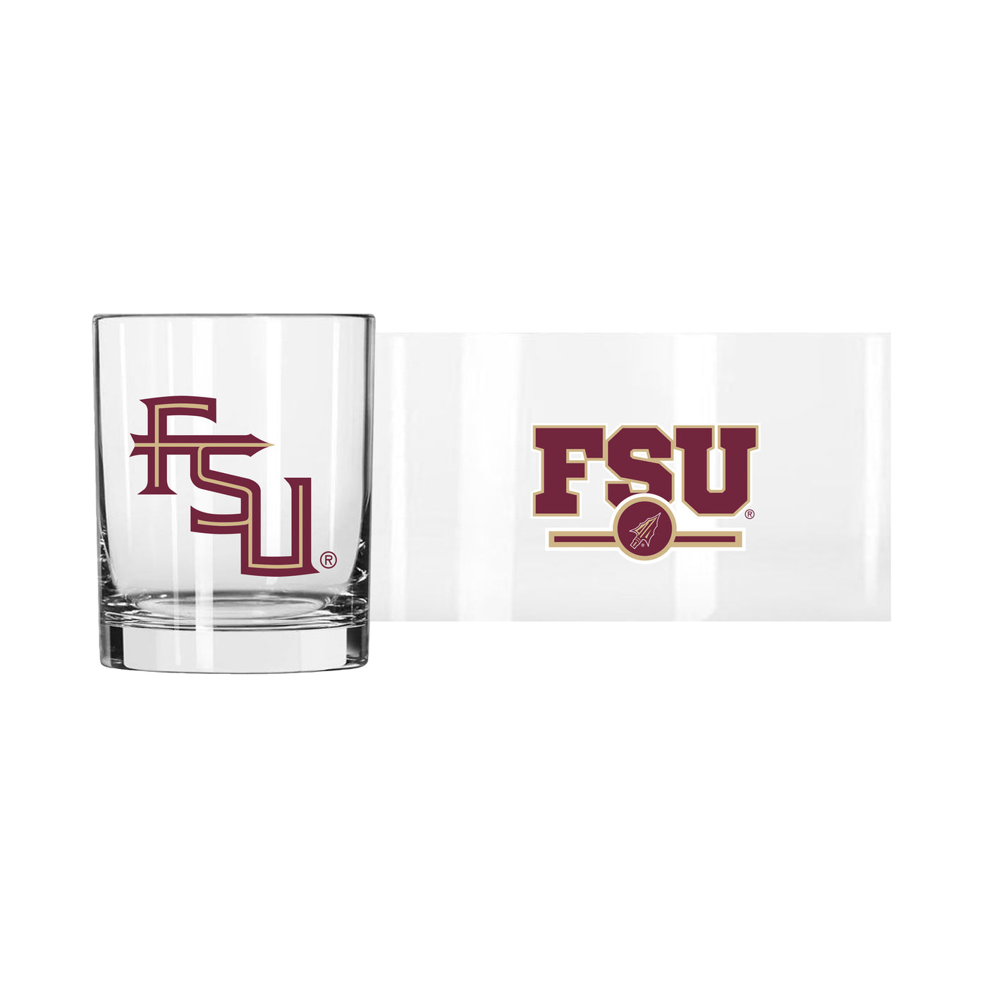 Florida State 14oz Letterman Rocks Glass