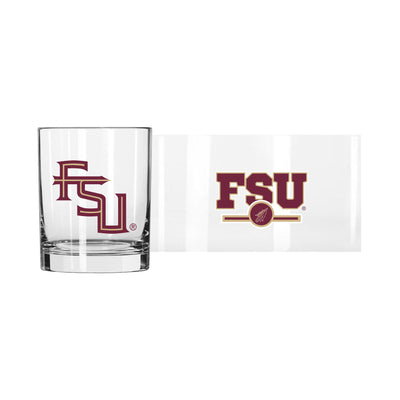 Florida State 14oz Letterman Rocks Glass