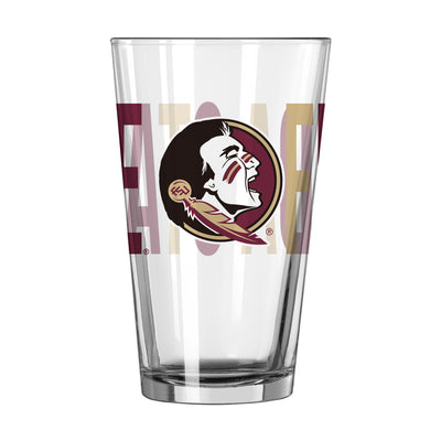 Florida State 16oz Overtime Pint Glass - Logo Brands