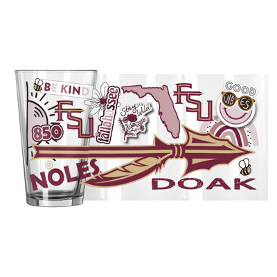 Florida State 16oz Native Pint Glass