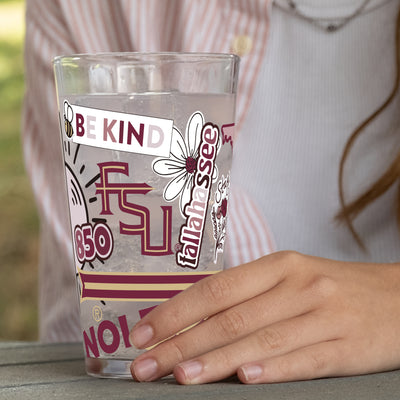 Florida State 16oz Native Pint Glass