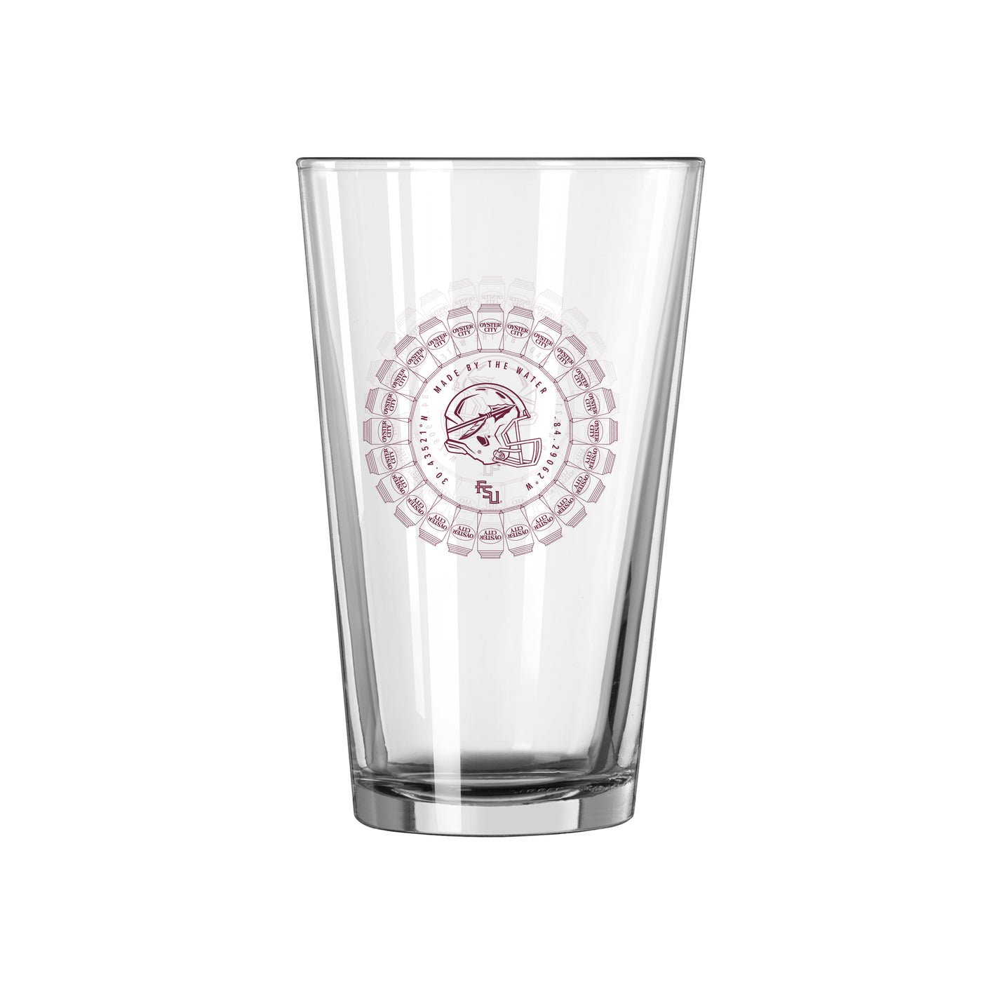 FL State Oyster City 16oz Pint Glass