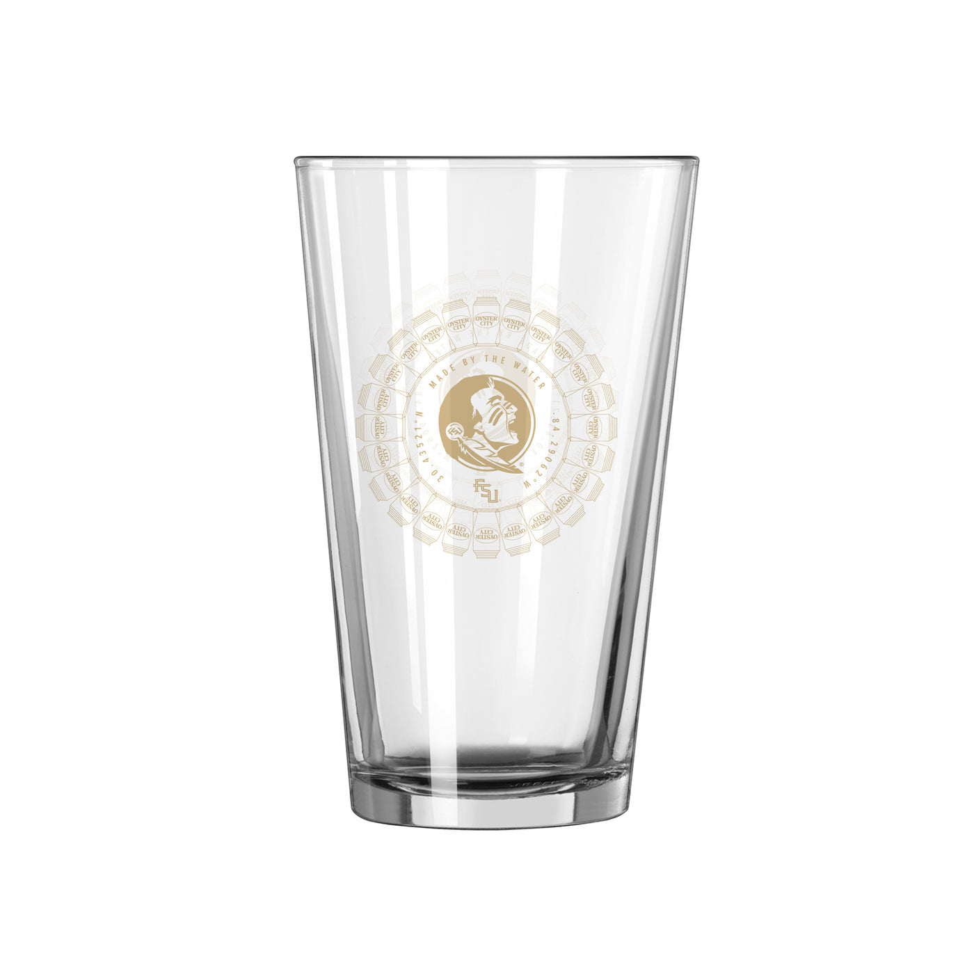 FL State Oyster City 16oz Pint Glass