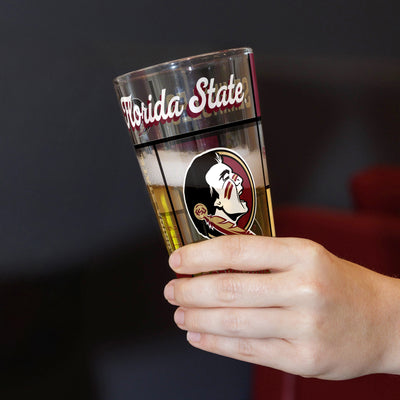FL State 16oz Quilted Stained Pint Glass